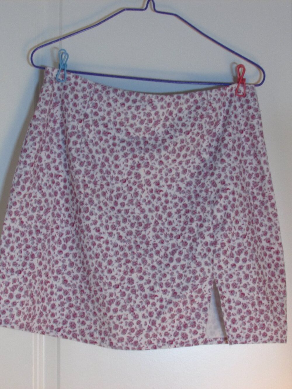Purple Floral Skirt